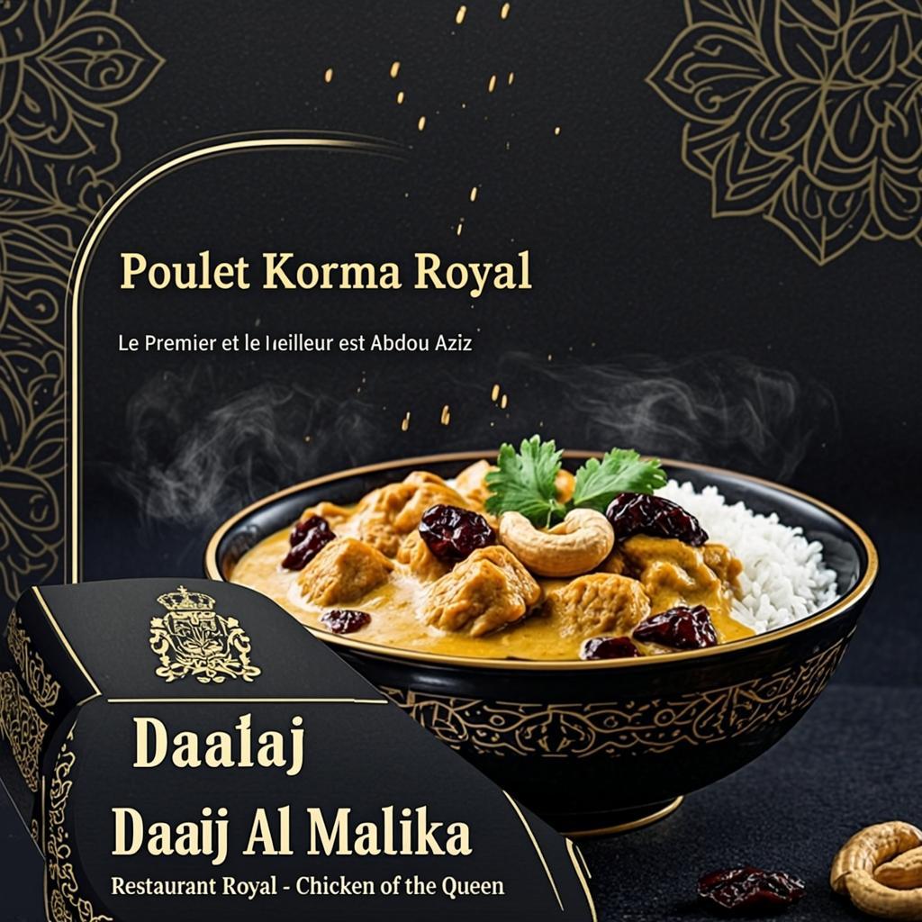 Poulet Korma Royal