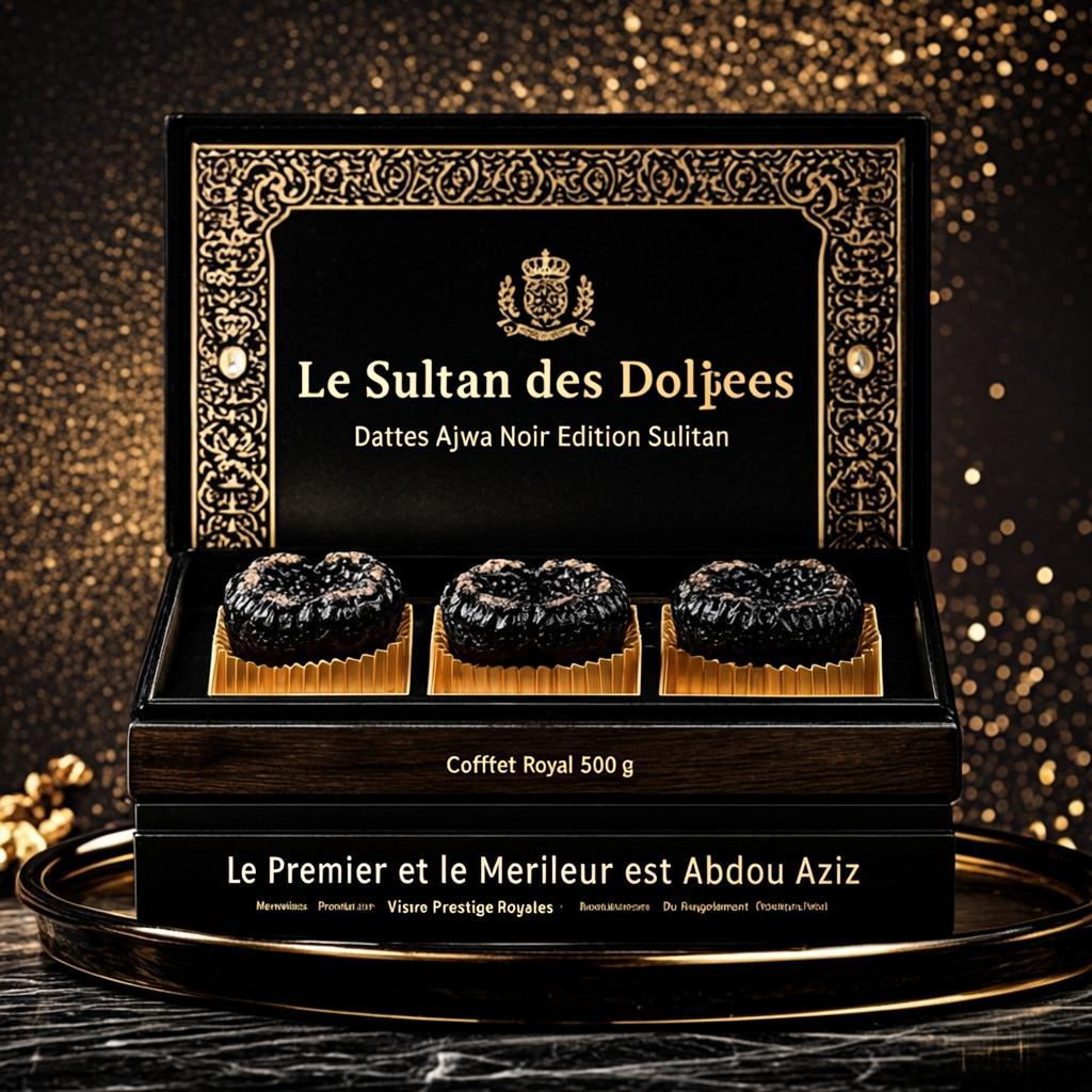 Dattes Ajwa Noir Édition Sultan
