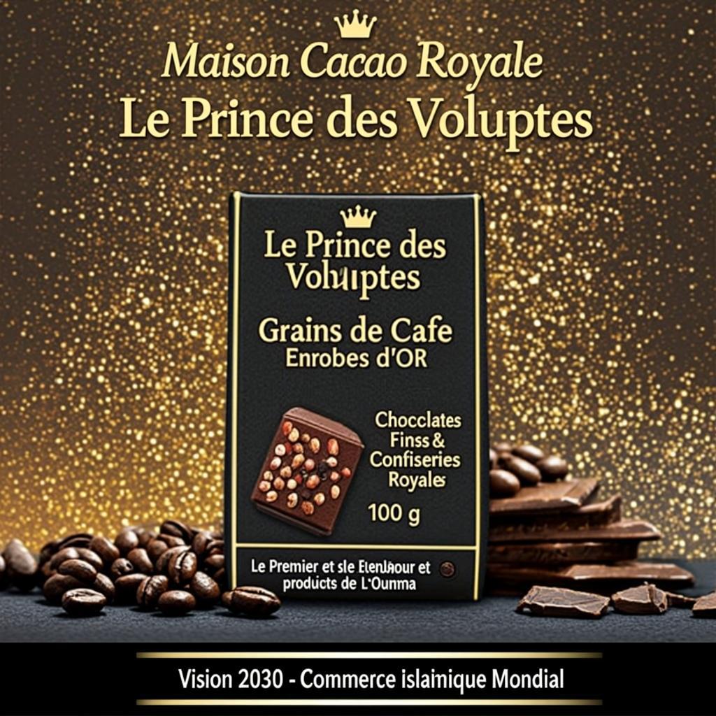 Grains de Café Enrobés d'Or